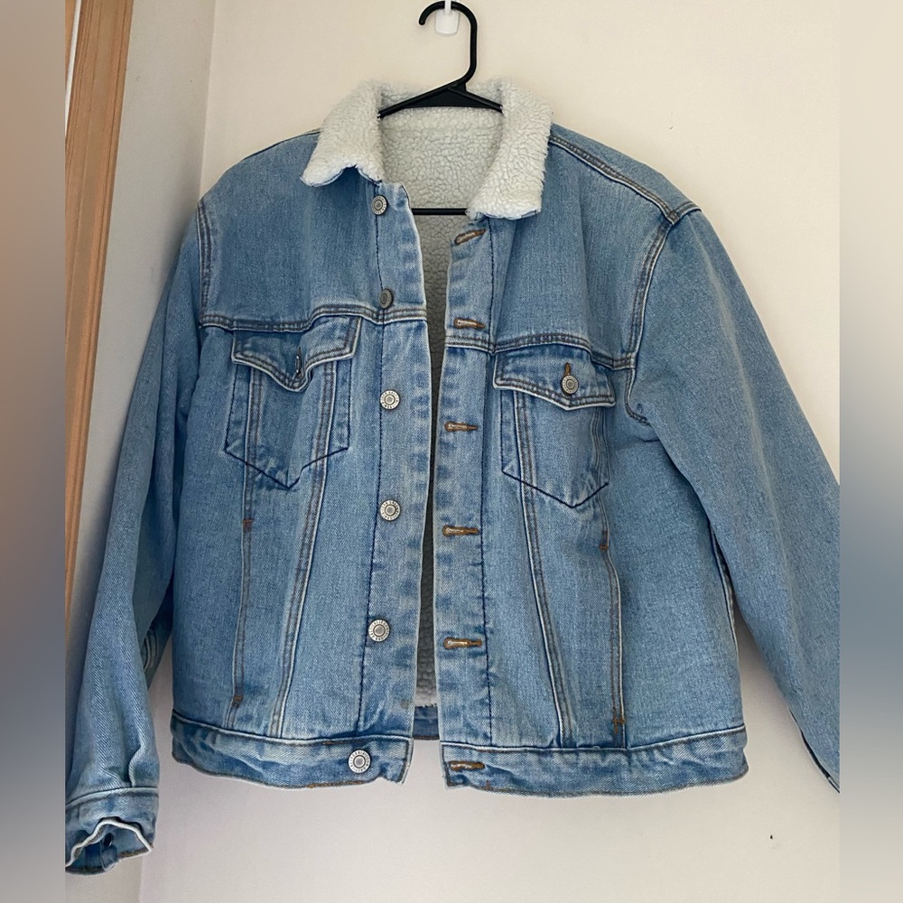 Sherpa denim jacket